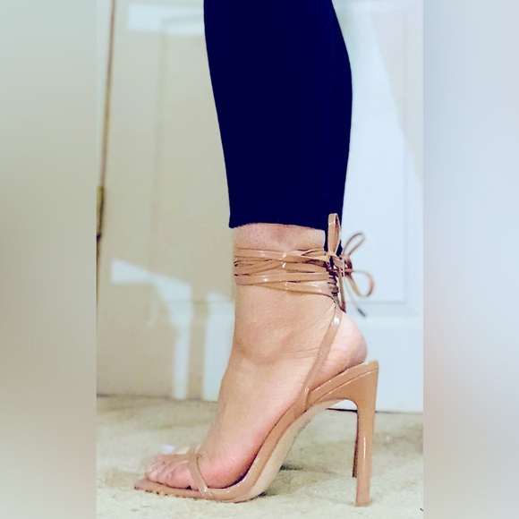 🤎NEVER WORN! Steve Madden Heels | Wrap-Around | Tan | Size 9.5 | 4.5 in. - Picture 3 of 15